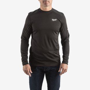 Футболка MILWAUKEE WWLS дихаюча з довгим рукавом, чорна, розмір S 4932493078 фото