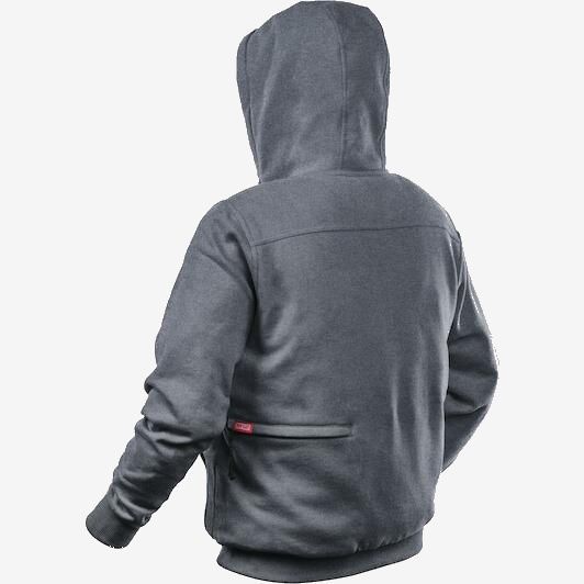 Куртка (толстовка) с электроподогревом аккумуляторная MILWAUKEE, M12 HH GREY3-0 (XXL), серая 4933464356 фото