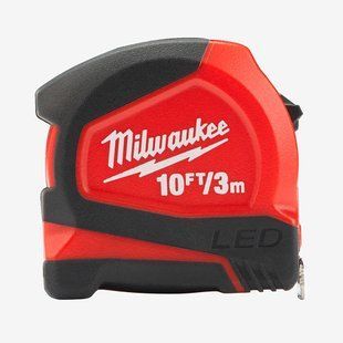 Рулетка метрическая MILWAUKEE с LED подсветкой, 3м, (12мм) 48226602 фото
