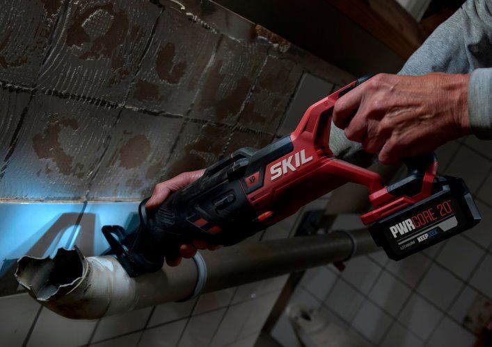 Пила шабельна акумуляторна безщіткова, SKIL 3480 CB XP + акумулятор 5 Ah + зарядний пристрій SW1E3480CB+BR1E3105AA+CR1E3122AA 11071800303 промо-комплект SW1E3480CB+BR1E3105AA+CR1E3122AA фото