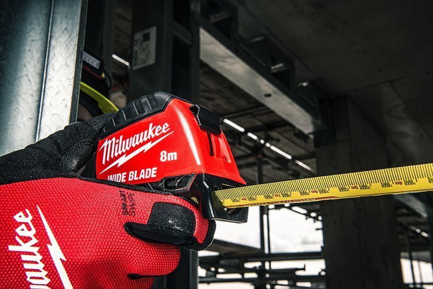 Рулетка магнитная WIDE BLADE MAGNETIC MILWAUKEE (Gen2), (полотно 35мм), 8м 4932499209 фото