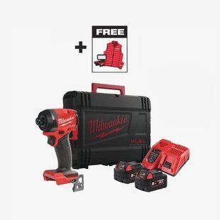 Шуруповерт ударный аккумуляторный бесщёточный MILWAUKEE (226 Нм) M18 FID3MC-502X (ЗУ+2Х5Ач) 4933499450 фото