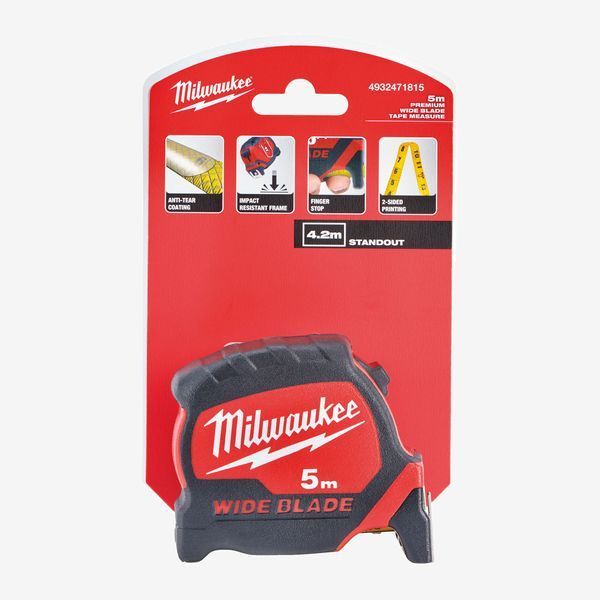 Рулетка метрическая MILWAUKEE WIDE BLADE, 5м (33мм) 4932471815 фото