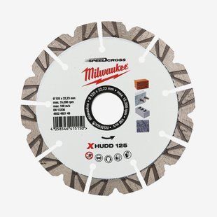 Диск алмазний Speedcross MILWAUKEE XHUDD 125, &Oslash;125мм 4932492148 фото