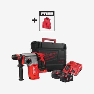 Перфоратор аккумуляторный бесщёточный SDS-PLUS MILWAUKEE M18 BLHXMC-502X (2,3 Дж) + жилетка 4933499459 фото