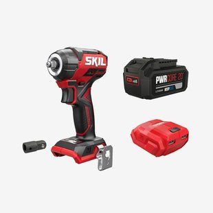 Гайковерт аккумуляторный ударный без щеточный, SKIL 3265 CA Compact + аккумулятор 5 Ah + USB адаптер SD1E3265CA+BR1E3105AA+VA1E3162CA 11071900104 промо-комплект SD1E3265CA+BR1E3105AA+VA1E3162CA фото
