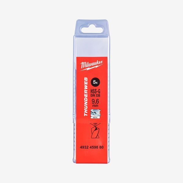Свердло по металу THUNDERWEB HSS-G MILWAUKEE DIN338, &Oslash;9,6х133мм, (5шт) 4932459880 фото