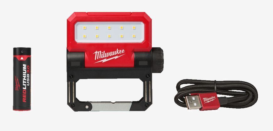 Фонарь светодиодный аккумуляторный с магнитом MILWAUKEE, L4 FFL-301 4933479766 фото