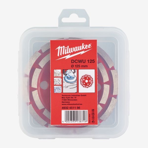Чашка алмазнаяя шлифовальная MILWAUKEE DCWU 125, &Oslash;125мм 4932451186 фото