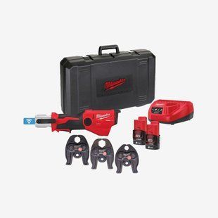 Обжимник гидравлический акум. для труб MILWAUKEE, M12 ONEHPT-202C V-SET (+зар.пр.,2ак.Х2Ач,C-клещи,кейс) 4933481034 фото