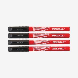 Набір ручек Fine Tip InkZAll MILWAUKEE, чорний, (4шт) 48223164 фото