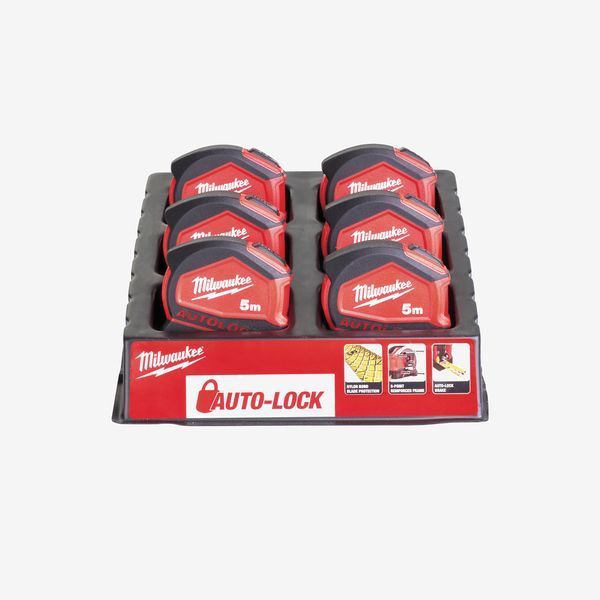 Рулетка метрическая AUTOLOCK MILWAUKEE, 5м (25мм) 4932464663 фото