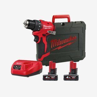 Дриль-шурупокрут акумуляторний MILWAUKEE M12 BLDDRC-402C 40Нм (+ заряд.пристрій, 2 акум., HD кейс) 4933499688 фото