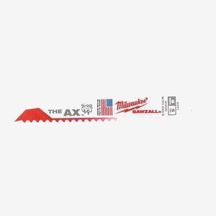 Полотно для сабельных пил AX FANG TIP MILWAUKEE, 150/5,0мм, (5шт), (древесина с гвоздями) 48475021 фото