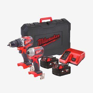 Набор инструментов аккумуляторных MILWAUKEE, M18 CBLPP2B-402C 4933464593 фото