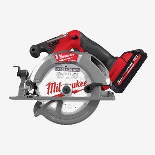 Пила дискова ручна акумуляторна MILWAUKEE, M18 FCCS55-302X, &Oslash;165мм (+зар.пр.,2ак.Х 3Аг,HDкейс) 4933493589 фото