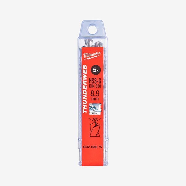 Свердло по металу THUNDERWEB HSS-G MILWAUKEE DIN338, &Oslash;8,9х125мм, (5шт) 4932459875 фото