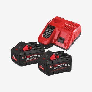 Енергокомплект MILWAUKEE, M18 FORGENRG-802 (+заряд.пристр. M12 - 18 FC, 2 акум.FORGE Х 8.0Аг) 4933498612 фото